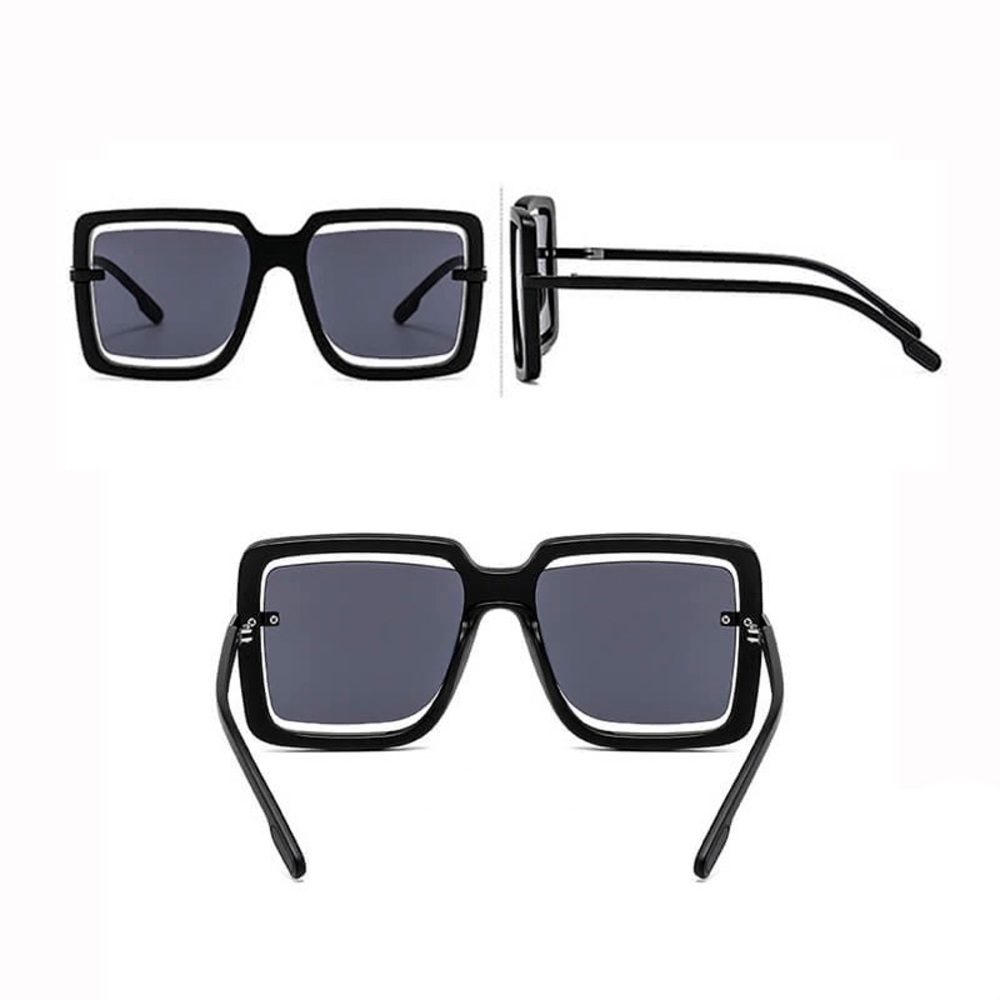 OVERSIZED SQUARE FRAME SUNGLASSES - Picture 3 of 4